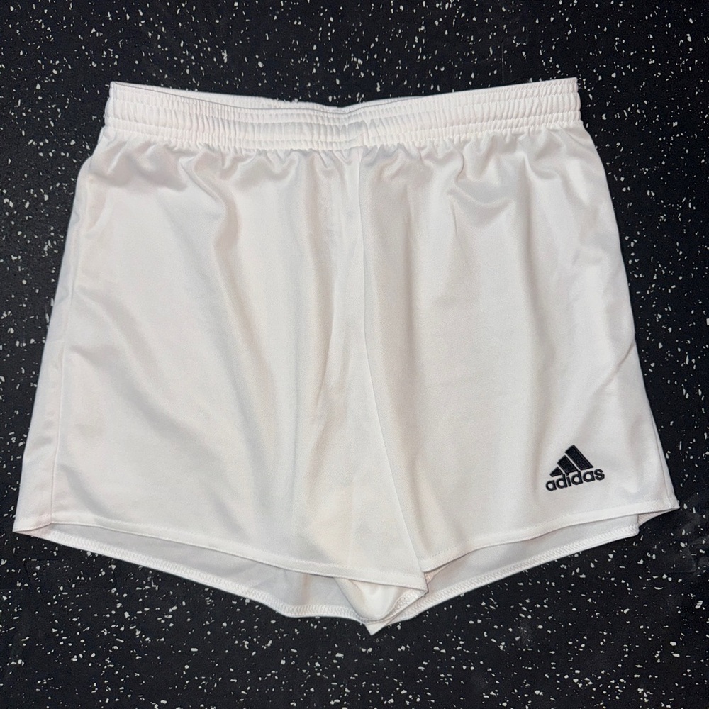 Adidas White Soccer Shorts
